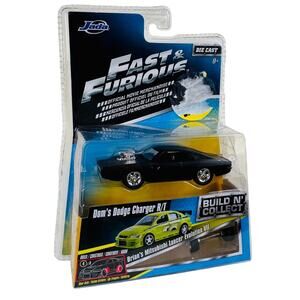 Jada Fast & Furious Doms Dodge Charger R/T Build N' Collect Brian's Mitsubishi